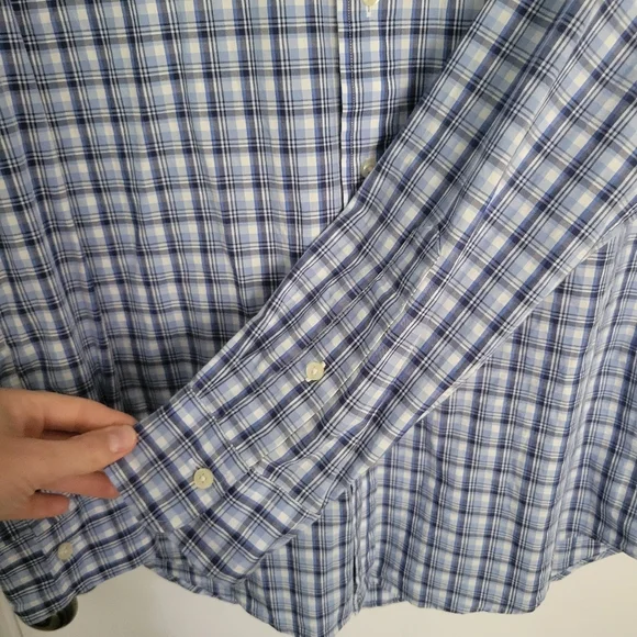 Polo Ralph Lauren Classic Fit Performance Plaid Button Down Shirt Medium 15 1/2 - Picture 4 of 9